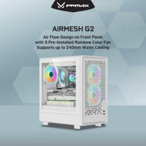 JualCASING FPMAX AirMesh G2 + 3 Fan RGB &ndash; mATX, ITX