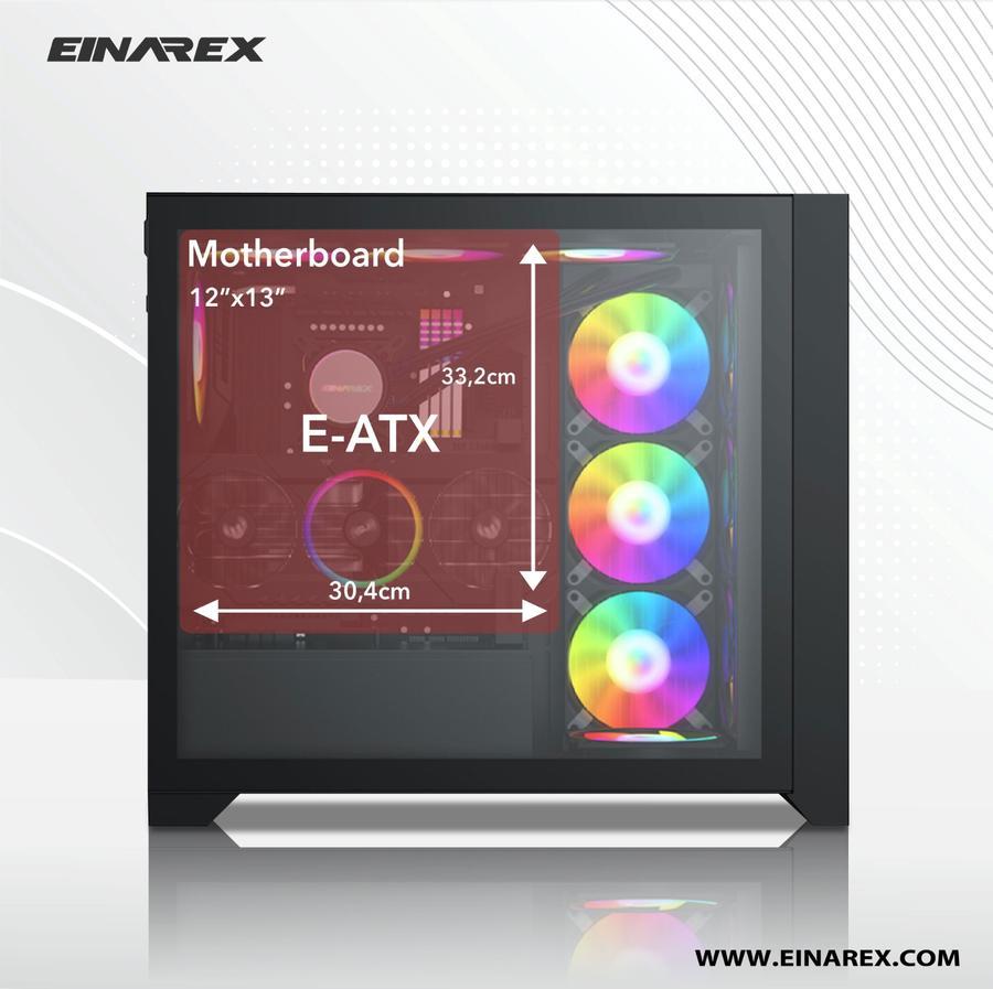 Casing EINAREX LAGRANGE ITX, MICRO ATX, ATX, E-ATX Gaming Case - Image 3