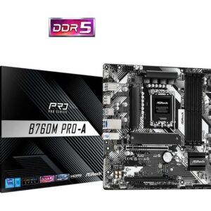 JualASROCK B760M PRO-A (Intel LGA 1700, DDR5)