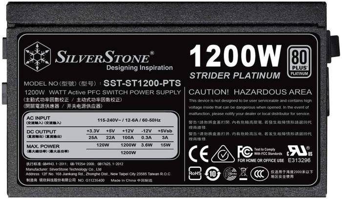 Silverstone Strider Platinum ST1200-PTS 1200W PLATINUM FULL MODULAR - Image 3