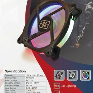 JualFAN CASING BATTLEGROUND F2 INSIDE RGB LED 12CM FAN