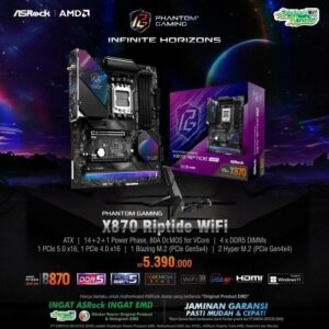 ASROCK Phantom Gaming X870 RIPTIDE WIFI (AMD AM5, DDR5)