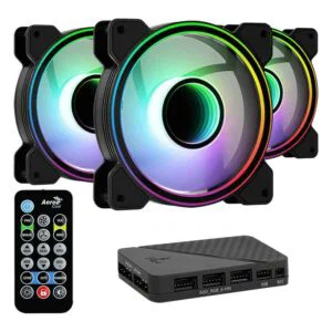 JualAEROCOOL MIRAGE 12 ARGB PRO 3in1 &ndash; 12CM FAN 3PCS + ADAPTOR + REMOTE
