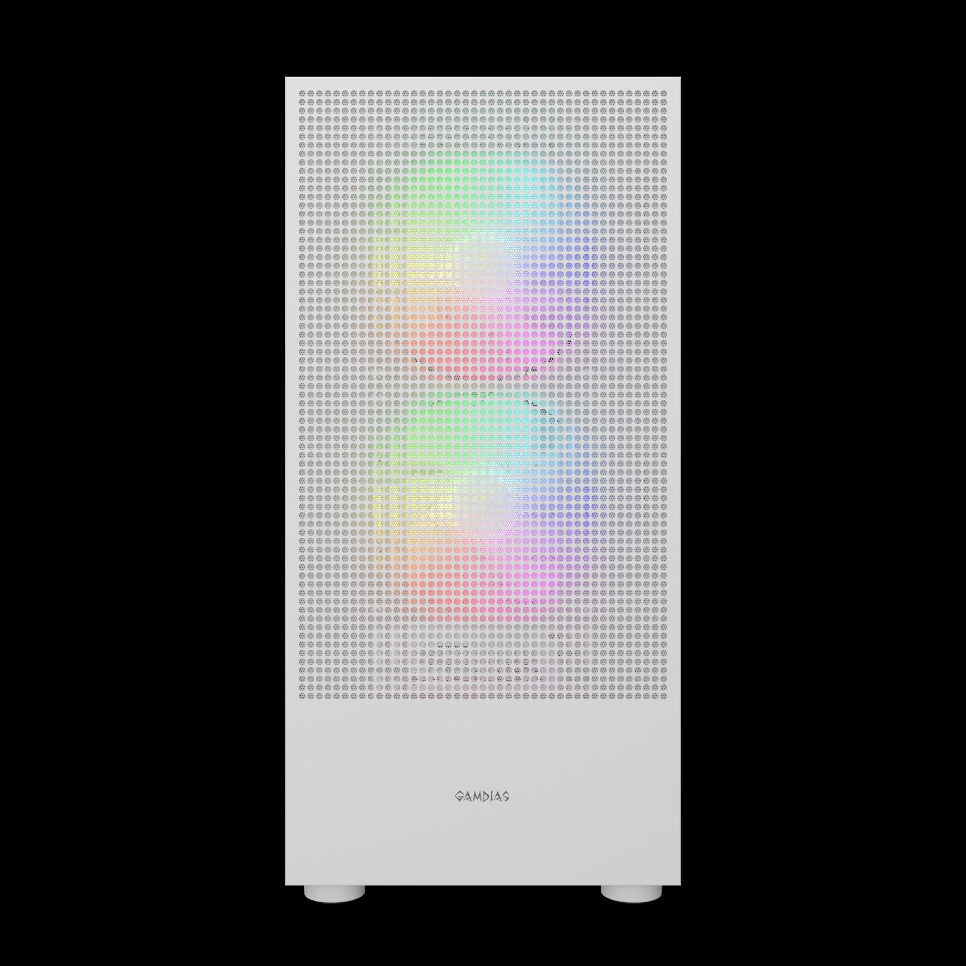 Casing GAMDIAS TALOS M3 Mesh + 3 FAN ARGB - Putih - Image 5
