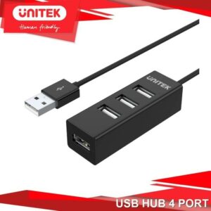 JualUNITEK USB HUB 4 PORT – BLACK