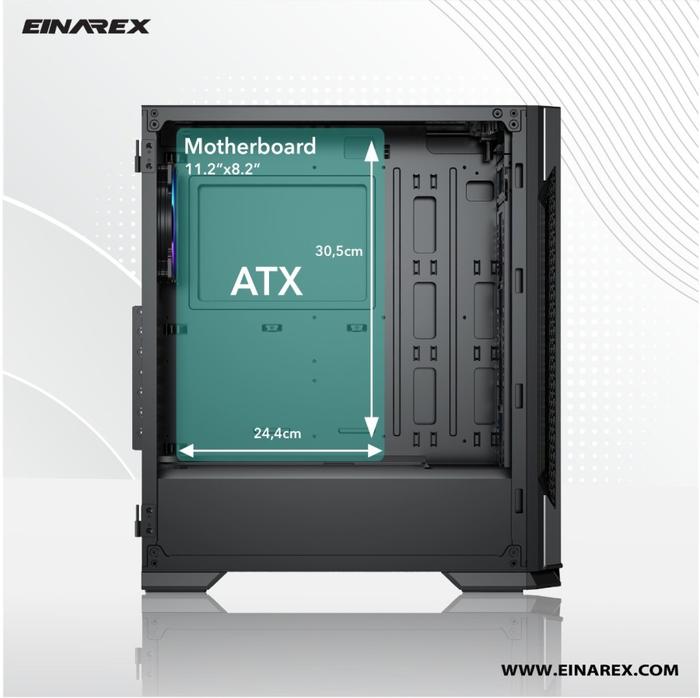 Casing EINAREX VICTORIA - EATX, ATX, mATX Gaming Case - Image 3