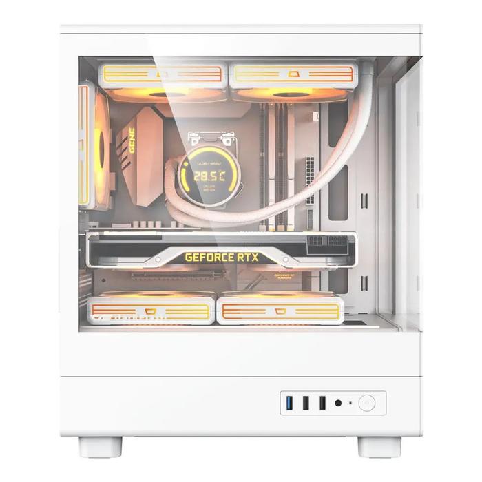 Casing Aigo DarkFlash DB330M Micro ATX - WHITE - Image 2