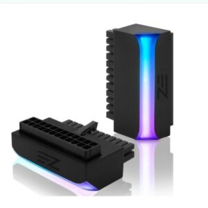 EZDIY-FAB ATX 24 PIN Angle Adapter With ARGB Module - BLACK