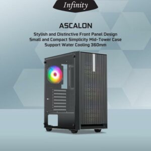 JualCasing INFINITY ASCALON – mATX, ATX – INCLUDE 3 RGB FAN
