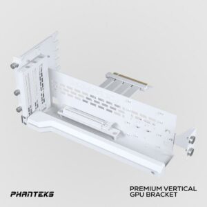 Phanteks Premium PCIe Gen4 Vertical GPU Bracket 220mm PCIe 4.0 x16 Riser Cable - WHITE