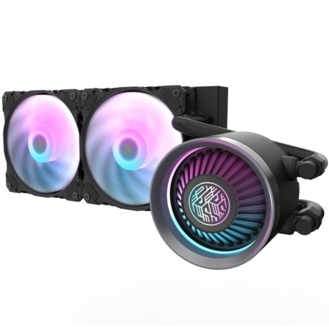 DarkFlash NEBULA DN240 / DN 240 ARGB 240mm AIO Liquid Cooler - BLACK