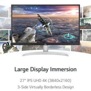 Monitor LED LG 27UP600 W 27 Inch - UHD 4K IPS HDR400 FreeSync Monitor