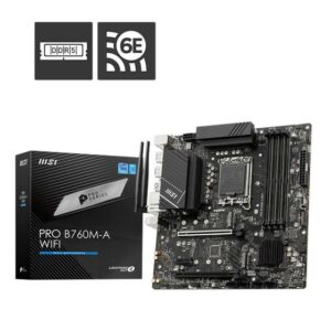 MSI PRO B760M-A WIFI DDR5 (Intel LGA 1700, Gen12, Gen13)