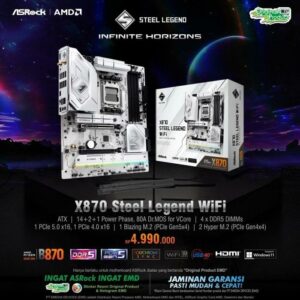 ASROCK X870 STEEL LEGEND WIFI (AMD AM5, DDR5)