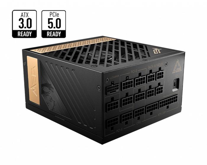 Power Supply MSI MEG Ai1300P PCIE5 - 1300W 80+ Platinum FULL MODULAR - Image 3