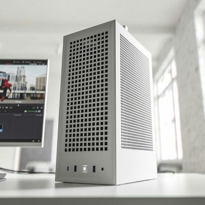 Casing HYTE REVOLT 3 Alumunium Premium ITX Case - White - Image 3