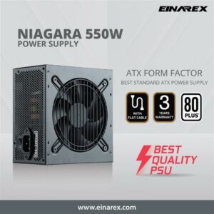 JualPOWER SUPLLY EINAREX NIAGARA 550W 80+ WHITE &ndash; FLAT CABLE