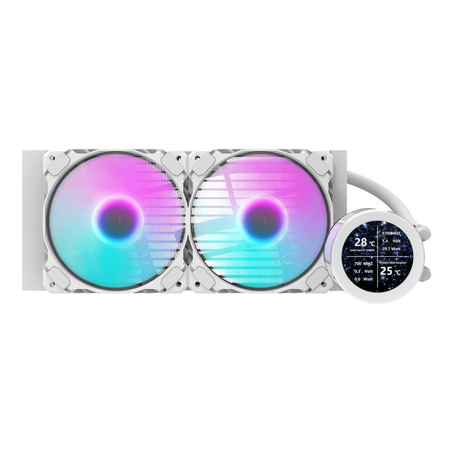 darkFlash NEBULA DN240S Liquid CPU Cooler - Putih