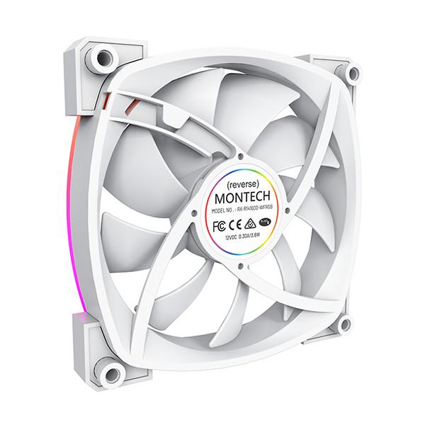 FAN CASING MONTECH RX140 PWM ARGB - 140mm 14CM - WHITE - Image 4