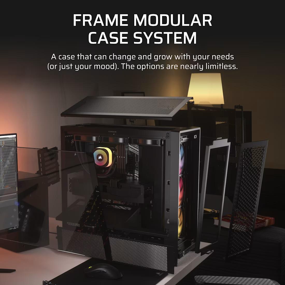 CASING CORSAIR FRAME 4000D ARGB Mid Tower - BLACK - Image 4