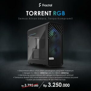 FRACTAL DESIGN TORRENT RGB - Tempered Glass
