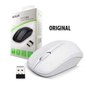 JualMouse Wireless Delux M136 – White