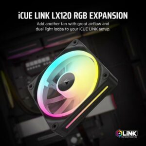 Fan Casing CORSAIR ICUE LINK LX120 RGB 120mm Single Pack - BLACK