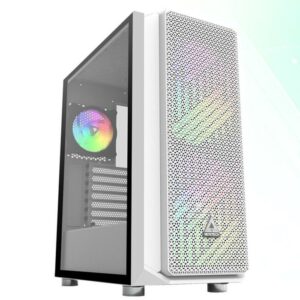 Casing MONTECH AIR X WHITE ARGB - TEMPERED GLASS - WHITE