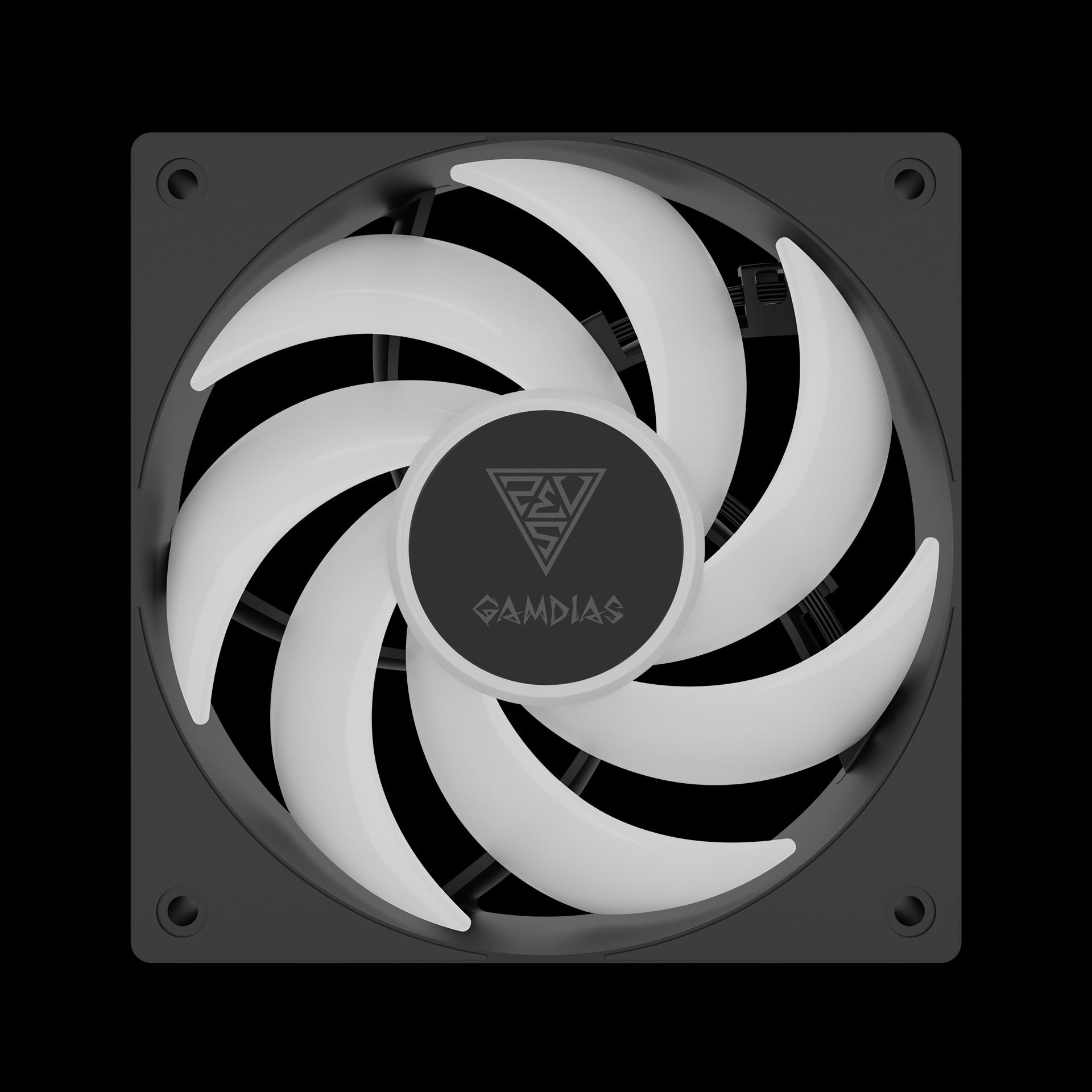 GAMDIAS CHIONE P5-240 - 240MM LCD POWERFULL DIGITAL COOLING - AIO Liquid CPU Cooler - BLACK - Image 8