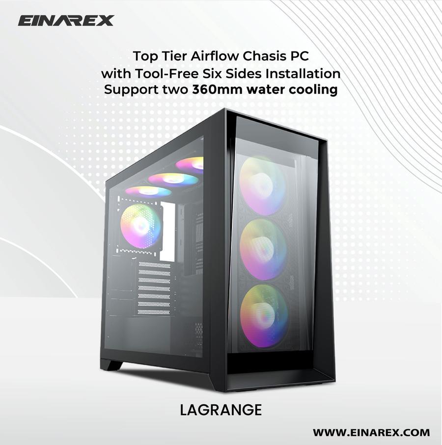 Casing EINAREX LAGRANGE ITX, MICRO ATX, ATX, E-ATX Gaming Case