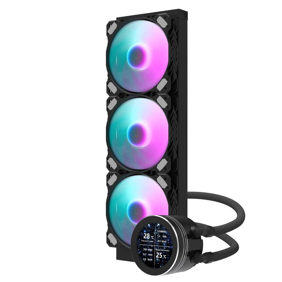 darkFlash NEBULA DN360S Liquid CPU Cooler - Hitam