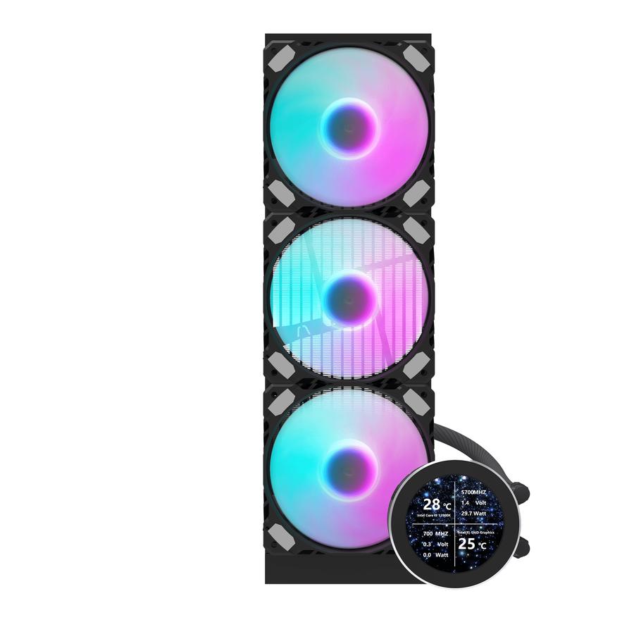 darkFlash NEBULA DN360S Liquid CPU Cooler - Hitam - Image 2