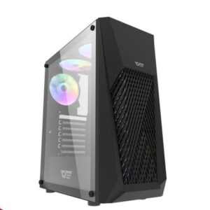 JualCasing Aigo DarkFlash DK150 TEMPERED GLASS ATX, mATX – Black