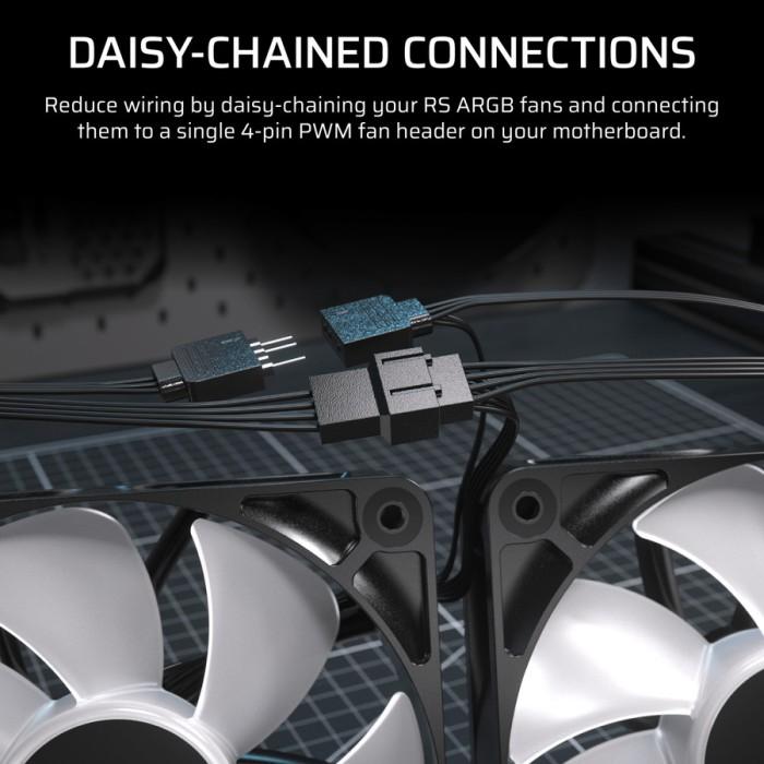CORSAIR NAUTILUS 240 RS ARGB - 240mm AIO Liquid CPU Cooler - WHITE - Image 3
