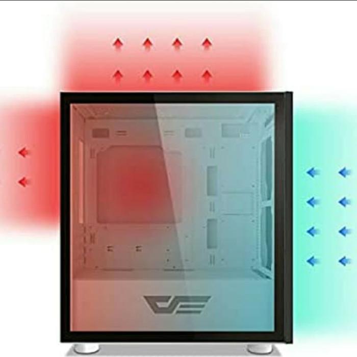 Casing Aigo DarkFlash DLM21 Mesh - WHITE - Image 2
