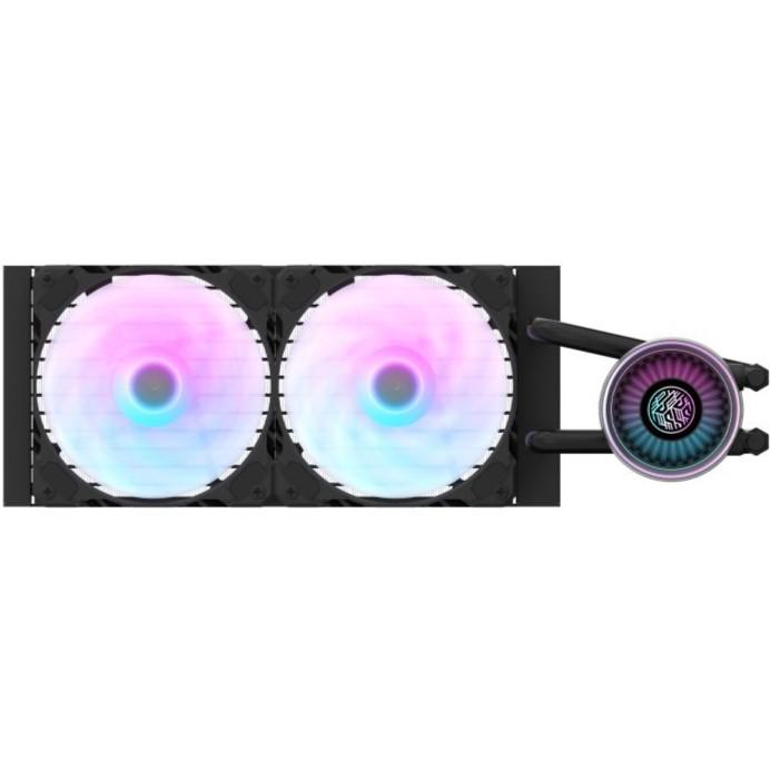DarkFlash NEBULA DN240 / DN 240 ARGB 240mm AIO Liquid Cooler - BLACK - Image 4