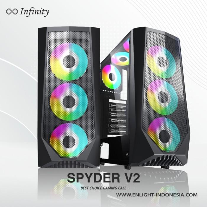 Casing INFINITY SPYDER V2 - mATX, ATX INCLUDE 3 FAN