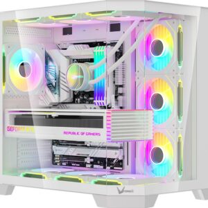 CASING FPMAX Crystal Z6 WHITE - ATX, micro ATX, mini-ITX
