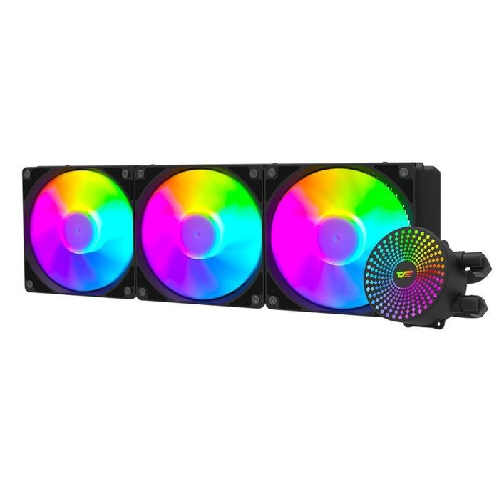DarkFlash DC360 / DC 360 ARGB 360mm AIO Liquid Cooler - BLACK - Image 2