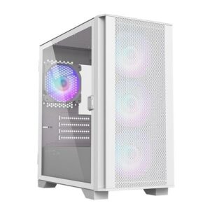 Casing MONTECH AIR 100 ARGB - TEMPERED GLASS - WHITE
