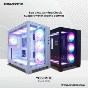Casing EINAREX YOSEMITE - ATX, mATX Gaming Case - White