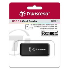 Transcend Card Reader RDF5 - SD, microSD USB 3.0 / USB 3.1 - BLACK