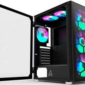 Casing MONTECH X3 GLASS - BLACK