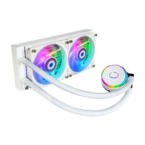 JualCooler Master MASTERLIQUID PL240 FLUX &ndash; LIQUID CPU COOLER &ndash; WHITE