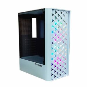 VenomRX Arasaka White - ATX Tempered Glass + 2 pcs Fan RGB