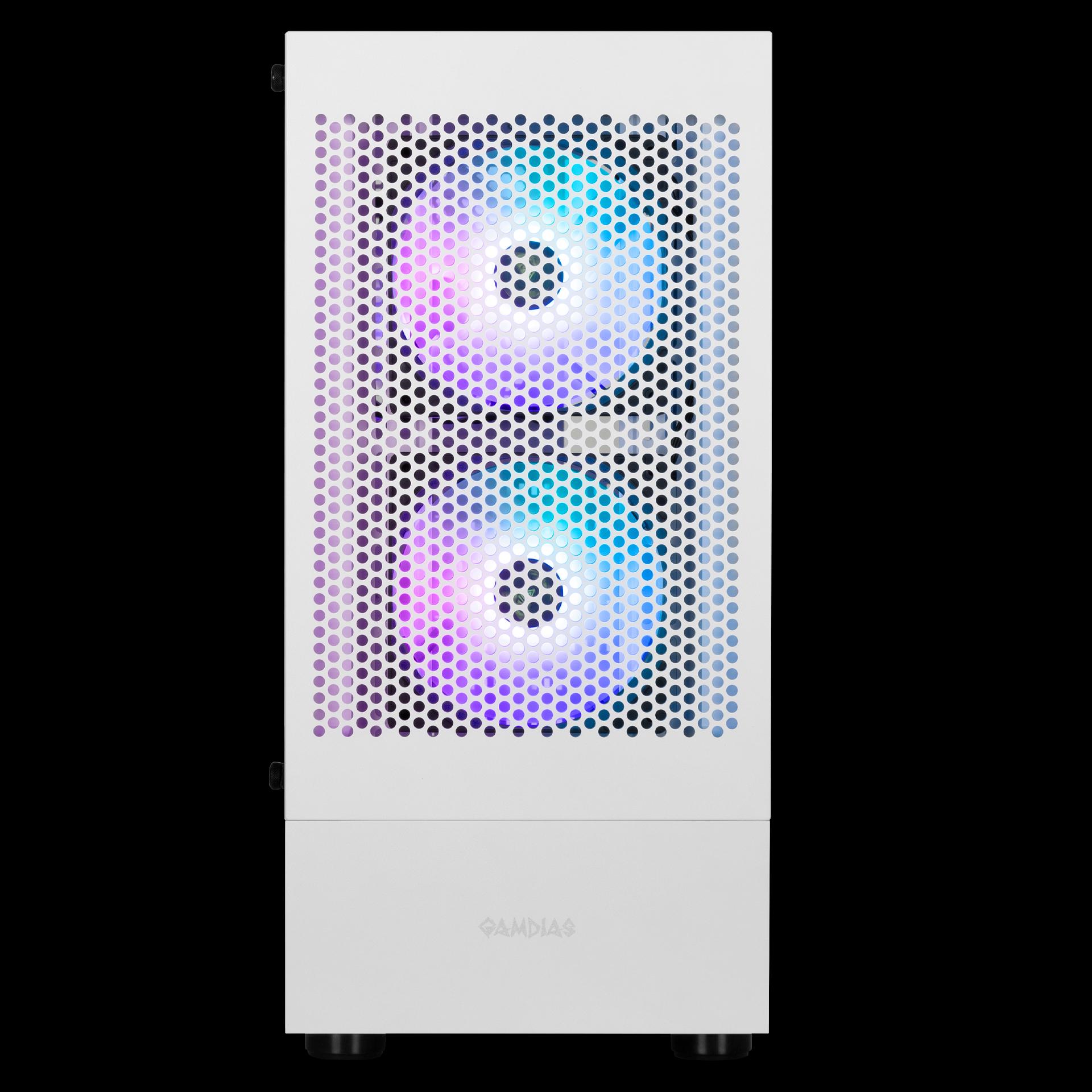 Casing GAMDIAS TALOS E3 Mesh + 3 FAN ARGB - Putih - Image 4