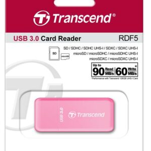 Transcend Card Reader RDF5 - SD, microSD USB 3.0 / USB 3.1 - PINK