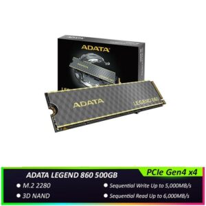 JualSSD ADATA LEGEND 860 LITE 500GB M.2 NVME PCIe Gen4x4