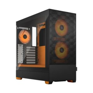 CASING FRACTAL POP AIR RGB TG CLEAR TINT + 3 FAN ASPEC 12 RGB