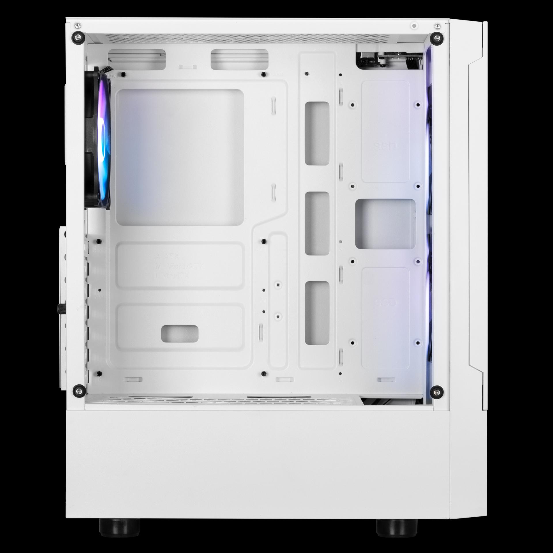 Casing GAMDIAS TALOS E3 Mesh + 3 FAN ARGB - Putih - Image 3